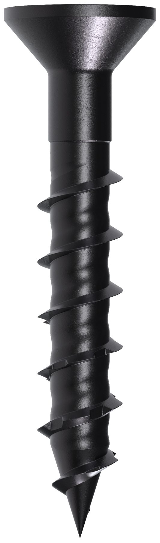 Simpson Strong-Tie TNTBL18114TF Titen Turbo™ — 3/16 in. x 1-1/4 in. 6-Lobe Flat-Head Concrete and Masonry Screw, Black (100-Qty)