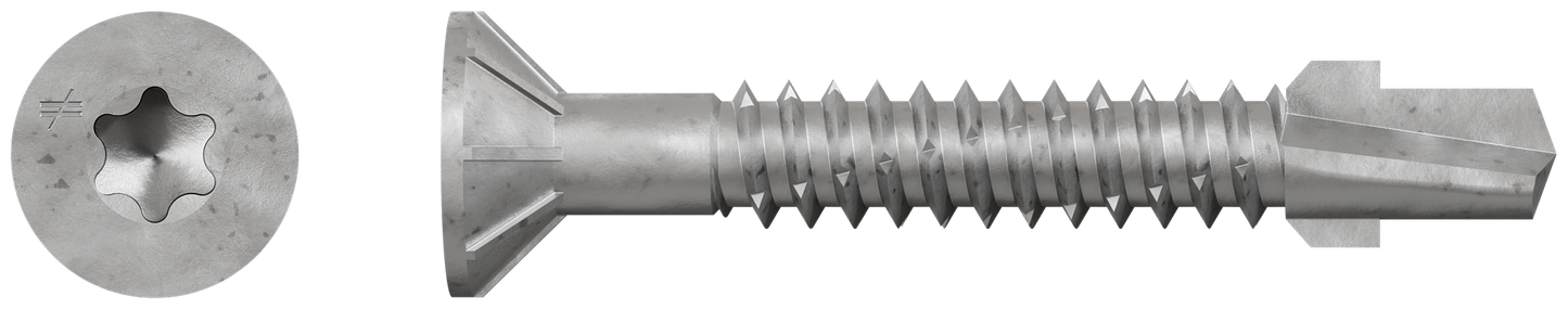 Simpson Strong-Tie TBG1445S Strong-Drive® TB WOOD-TO-STEEL Screw (Collated) — #14 x 1-3/4 in. N2000® (1000-Qty)