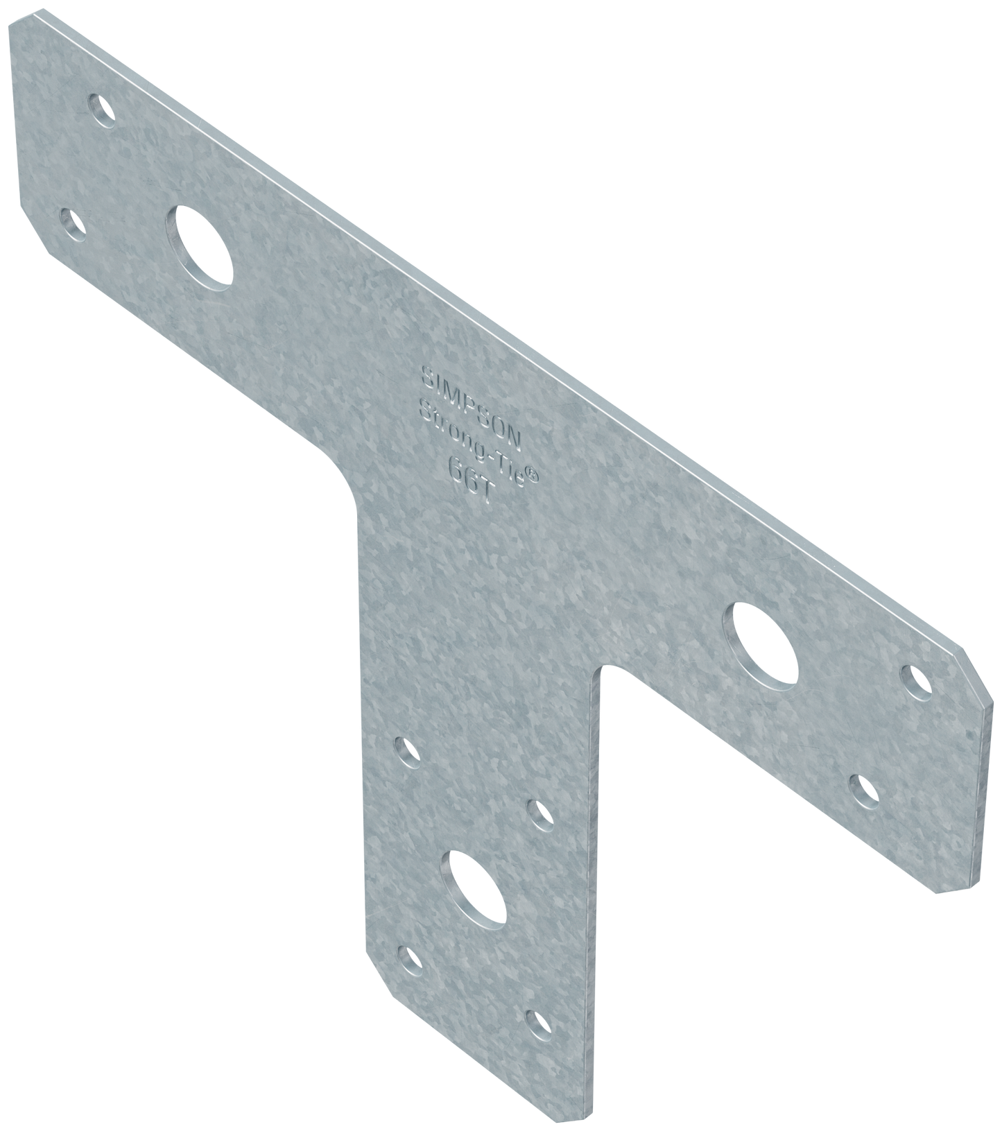 Simpson Strong-Tie 66T 6 in. x 5 in. 14-Gauge Galvanized T Strap (Pack of 1000)