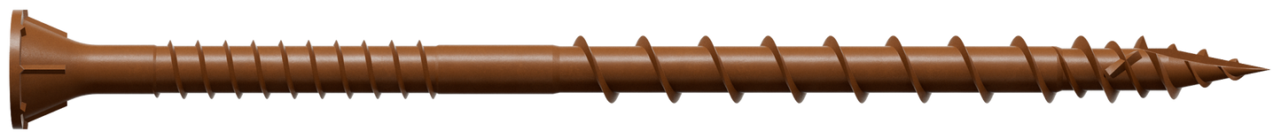 Simpson Strong-Tie DSVR312R1LB Deck-Drive™ DSV WOOD Screw — #10 x 3-1/2 in. T-25, Flat Head, Quik Guard®, Red (1 lb.) (Pack of 800)