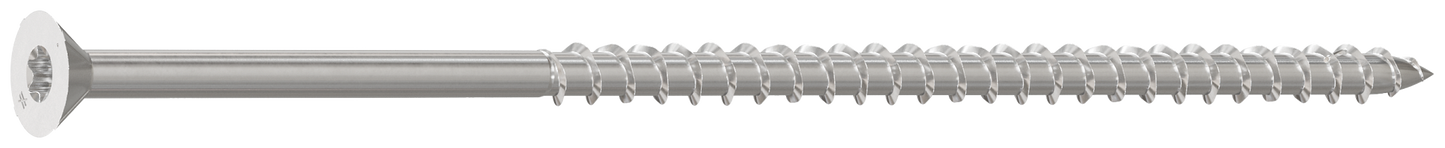 Simpson Strong-Tie T12600WP5 Strong-Drive® DWP WOOD SS Screw — #12 x 6 in. T27, Flat Head, Type 316 (5 lb.)