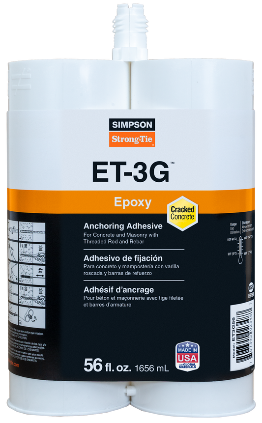 Simpson Strong-Tie ET3G56 ET-3G™ 56 oz. Epoxy Adhesive Cartridge (Pack of 6)