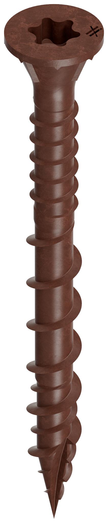 Simpson Strong-Tie DSVR2MB Deck-Drive™ DSV WOOD Screw — #10 x 2 in. T-25, Flat Head, Quik Guard®, Red (1750-Qty) (Pack of 64)