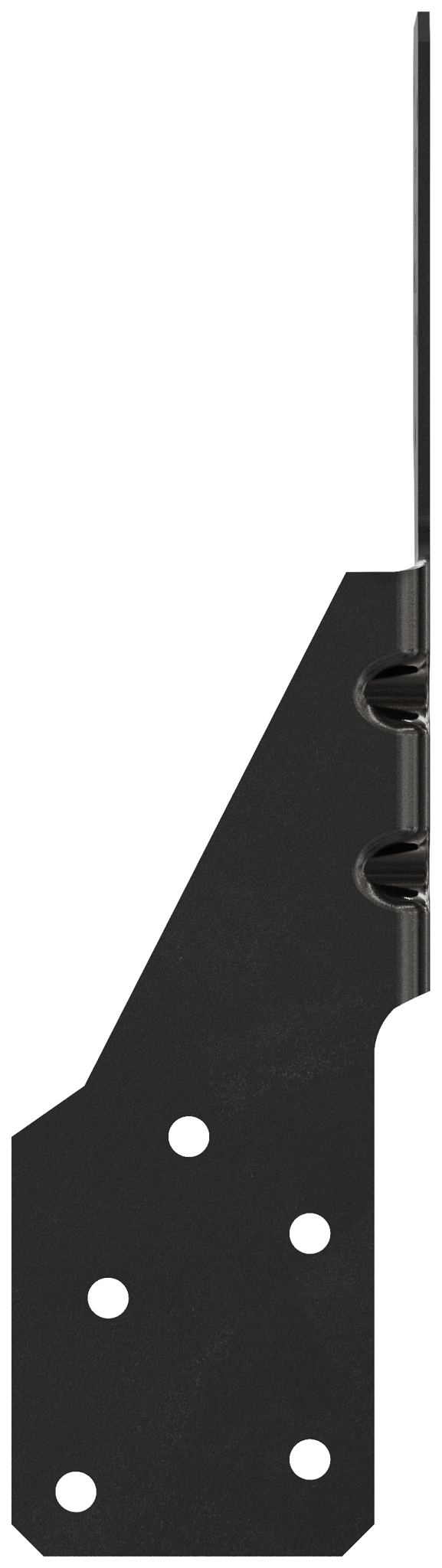 Simpson Strong-Tie H2.5APC Outdoor Accents® H2.5APC 18-Gauge ZMAX®, Black Powder-Coated Hurricane Tie (Pack of 12000)