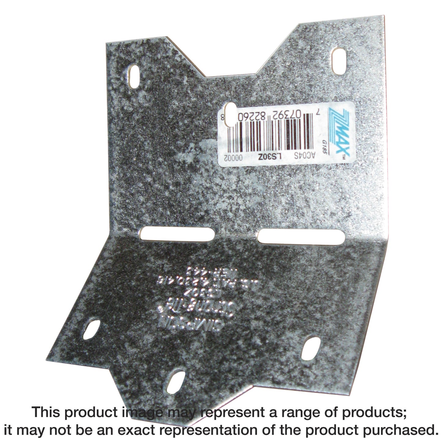 Simpson Strong-Tie LS30Z LS 3-3/8 in. 18-Gauge ZMAX® Galvanized Adjustable L Angle (Pack of 9600)