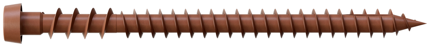 Simpson Strong-Tie DCU234SRD Deck-Drive™ DCU COMPOSITE Screw (Collated) — #10 x 2-3/4 in. Quik Guard® Red (1000-Qty)