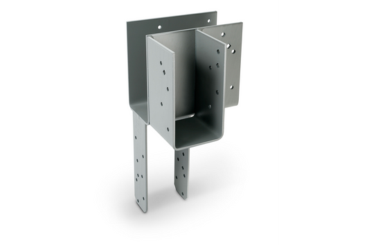 Simpson Strong-Tie ECCLQM3.62G-KT ECCLQM™ 3-5/8 in. L-Shape End Column Cap for Masonry w/ SDS Screws