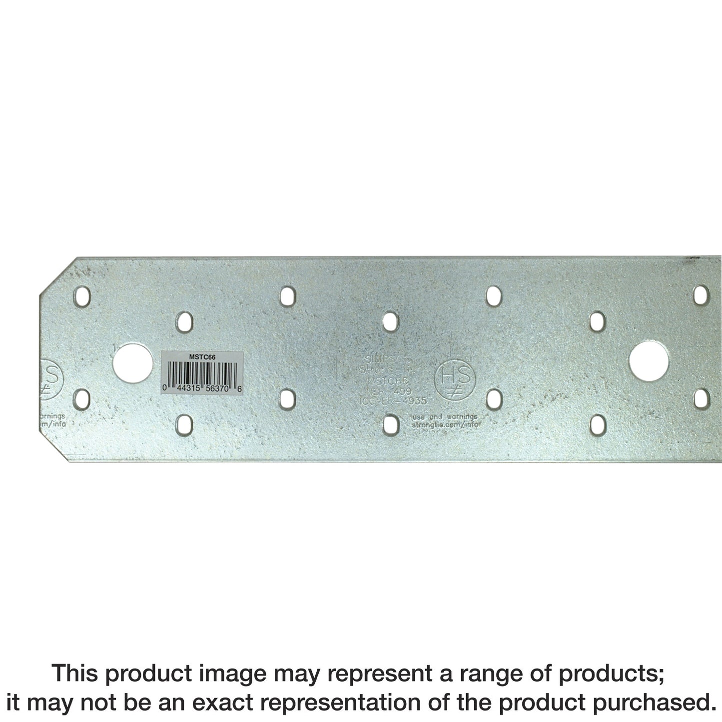 Simpson Strong-Tie MSTC66 MSTC 65-3/4 in. 14-Gauge Galvanized Medium Strap