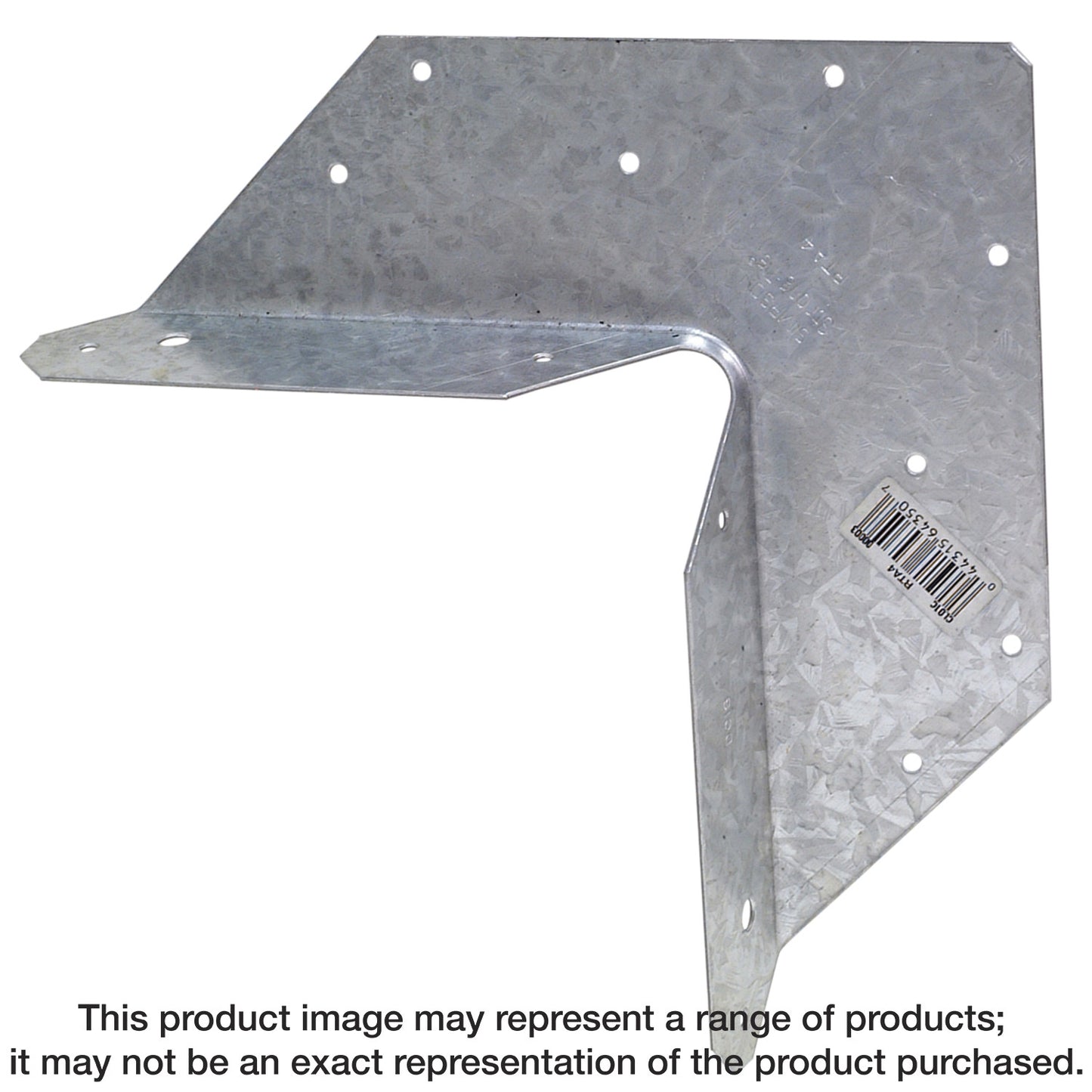 Simpson Strong-Tie RTA4 RTA 18-Gauge Galvanized Rigid Tie® Angle for 4x Joist/Post (Pack of 3600)