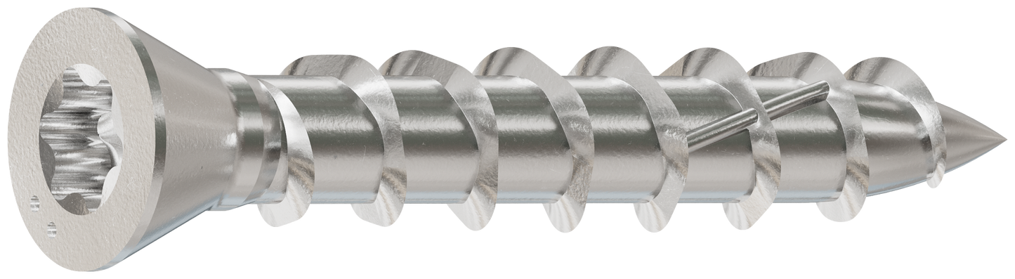 Simpson Strong-Tie S07100WP1 Deck-Drive™ DWP WOOD SS Screw — #7 x 1 in. T-15, Trim Head, Type 305 (1 lb.) (Pack of 1500)