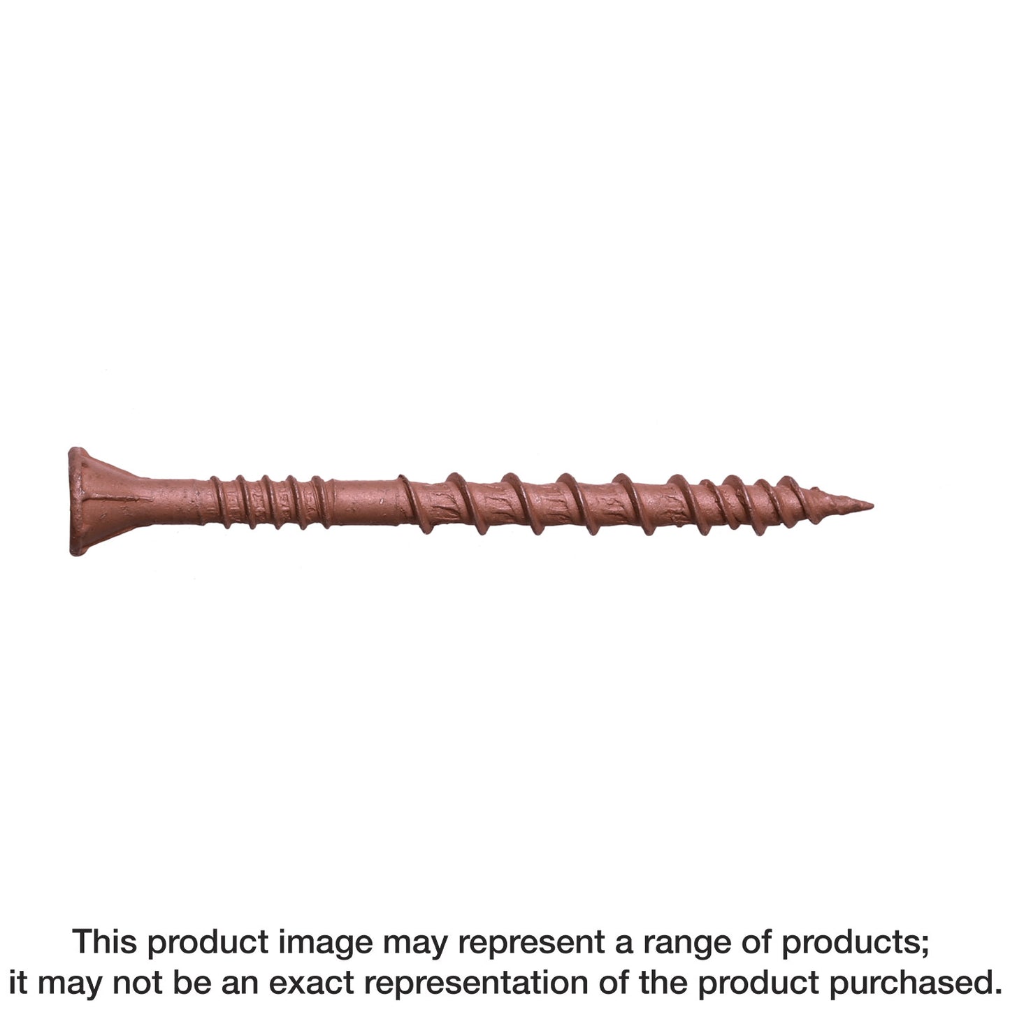 Simpson Strong-Tie DSVR3R1LB Deck-Drive™ DSV WOOD Screw — #10 x 3 in. T-25, Flat Head, Quik Guard®, Red (1 lb.)