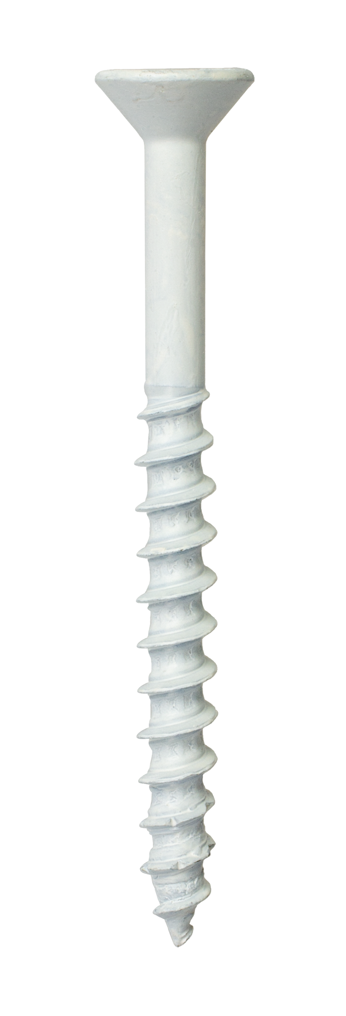 Simpson Strong-Tie TNTW25234TFC8 Titen Turbo™ — 1/4 in. x 2-3/4 in. 6-Lobe Flat-Head Concrete and Masonry Screw, White (8-Qty) (Pack of 20)