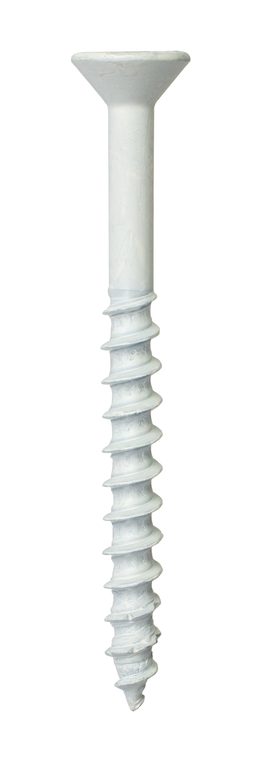 Simpson Strong-Tie TNTW25234TF Titen Turbo™ — 1/4 in. x 2-3/4 in. 6-Lobe Flat-Head Concrete and Masonry Screw, White (100-Qty) (Pack of 420)