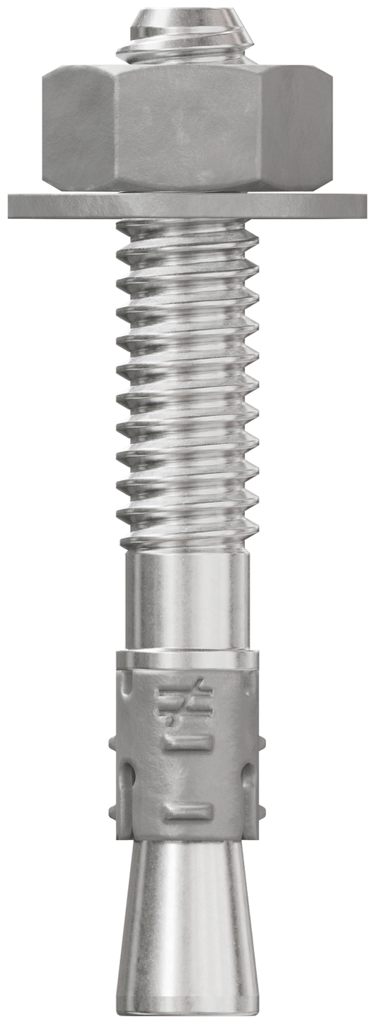 Simpson Strong-Tie STB2-25134S6F100 Strong-Bolt® 2 — 1/4 in. x 1-3/4 in. Type 316 Stainless-Steel Wedge Anchor, Fully Assembled (100-Qty)