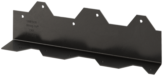 Simpson Strong-Tie L90PC Outdoor Accents® 9 in. 16-Gauge ZMAX®, Black Powder-Coated Reinforcing L Angle (Pack of 24)