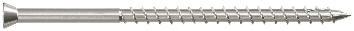 Simpson Strong-Tie T07300FWP Deck-Drive™ DWP WOOD SS Screw — #7 x 3 in. T-15, Trim Head, Type 316 (60-Qty) (Pack of 600)