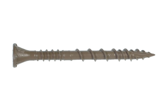 Simpson Strong-Tie DSVT2R5LB Deck-Drive™ DSV WOOD Screw — #10 x 2 in. T-25, Flat Head, Quik Guard®, Tan (5 lb.)