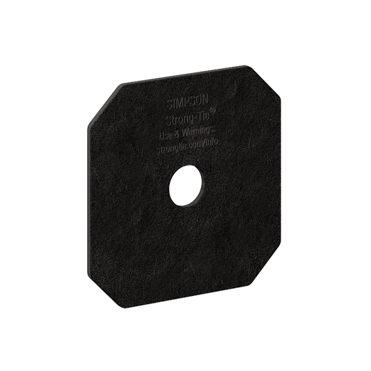 Simpson Strong-Tie APVDW56 Outdoor Accents® Avant Collection™ Z-MAX®, Black Powder-Coated Decorative Washer