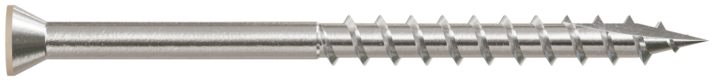 Simpson Strong-Tie T07225FT70TN02 Trim-Head Screw, 6-Lobe Drive — #7 x 2-1/4 in. T-15 Type 316, Tan 02 (70-Qty) (Pack of 5)