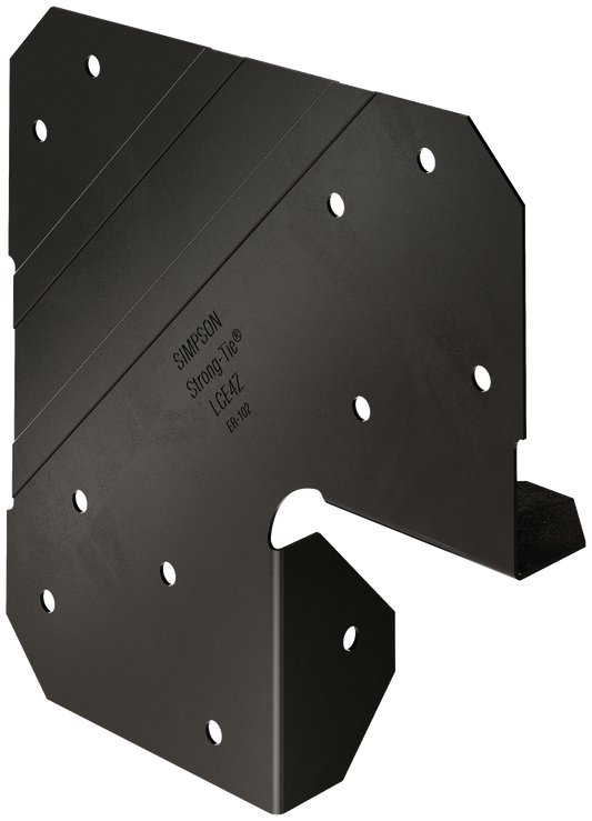 Simpson Strong-Tie LCE4PC Outdoor Accents® LCEPC ZMAX®, Black Powder-Coated End Post Cap for 4x