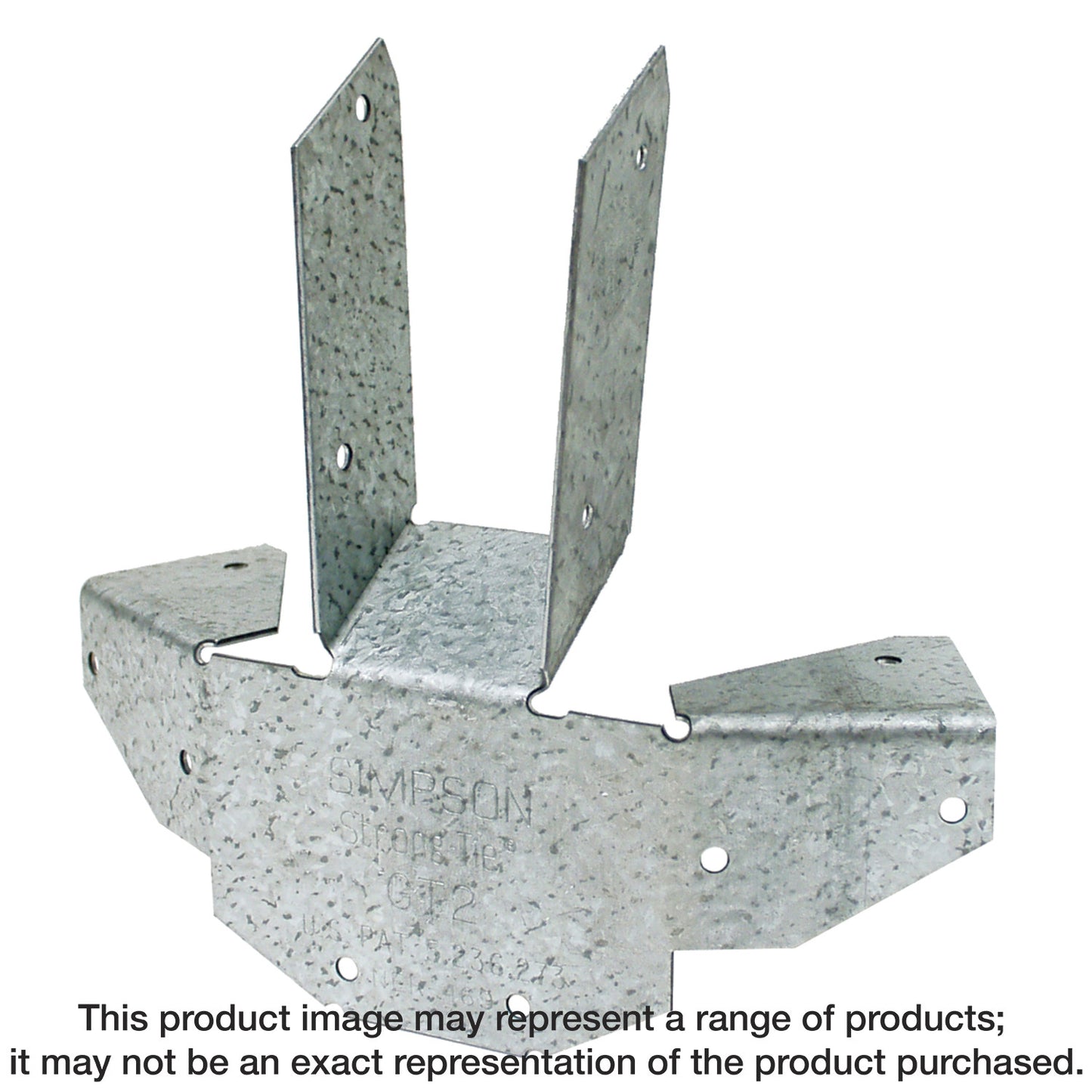 Simpson Strong-Tie GT2Z GT ZMAX® Galvanized 16-Gauge Gazebo Tie for 6-2x Rafters and Top Plate to Post