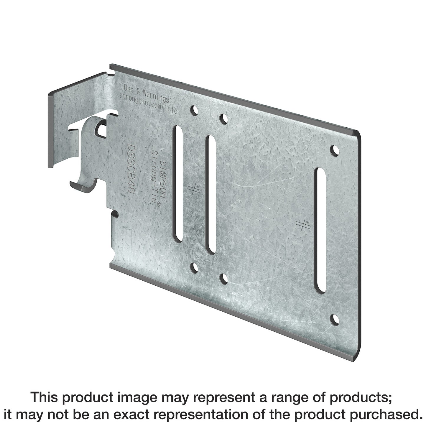 Simpson Strong-Tie DSSCB48-KT25 DSSCB 4 in. x 8 in. Bypass Framing Drift Strut Connector w/ Screws (25-Qty)
