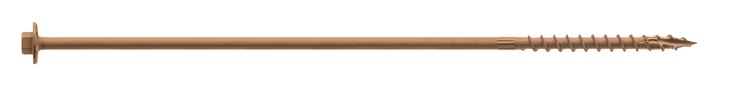 Simpson Strong-Tie SDWH191000DB-R12 Strong-Drive® SDWH™ TIMBER-HEX Screw — 0.195 in. x 10 in. 5/16 Hex, DB Coating, Tan (12-Qty) (Pack of 5)