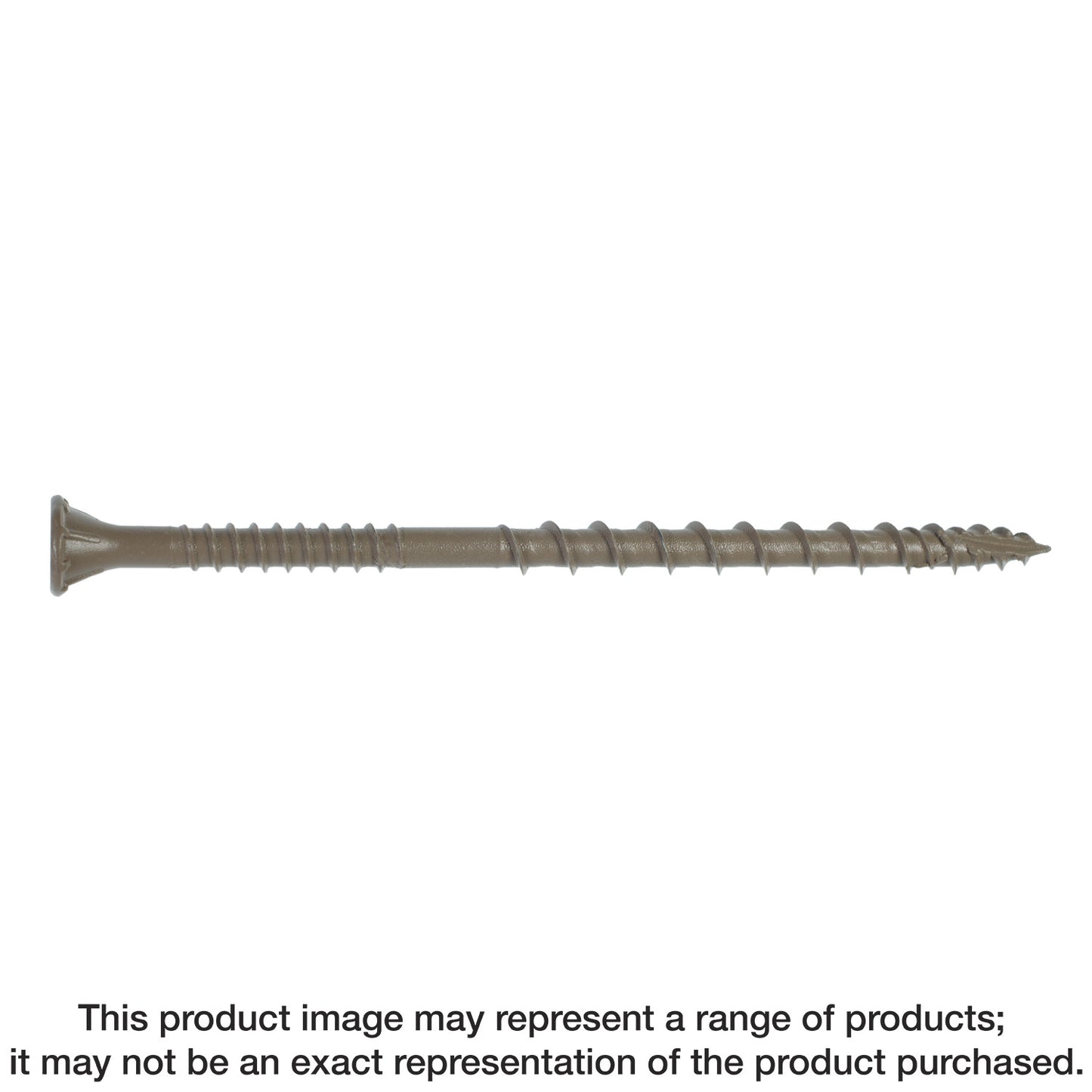 Simpson Strong-Tie DSVT312R5LB Deck-Drive™ DSV WOOD Screw — #10 x 3-1/2 in. T-25, Flat Head, Quik Guard®, Tan (5 lb.)