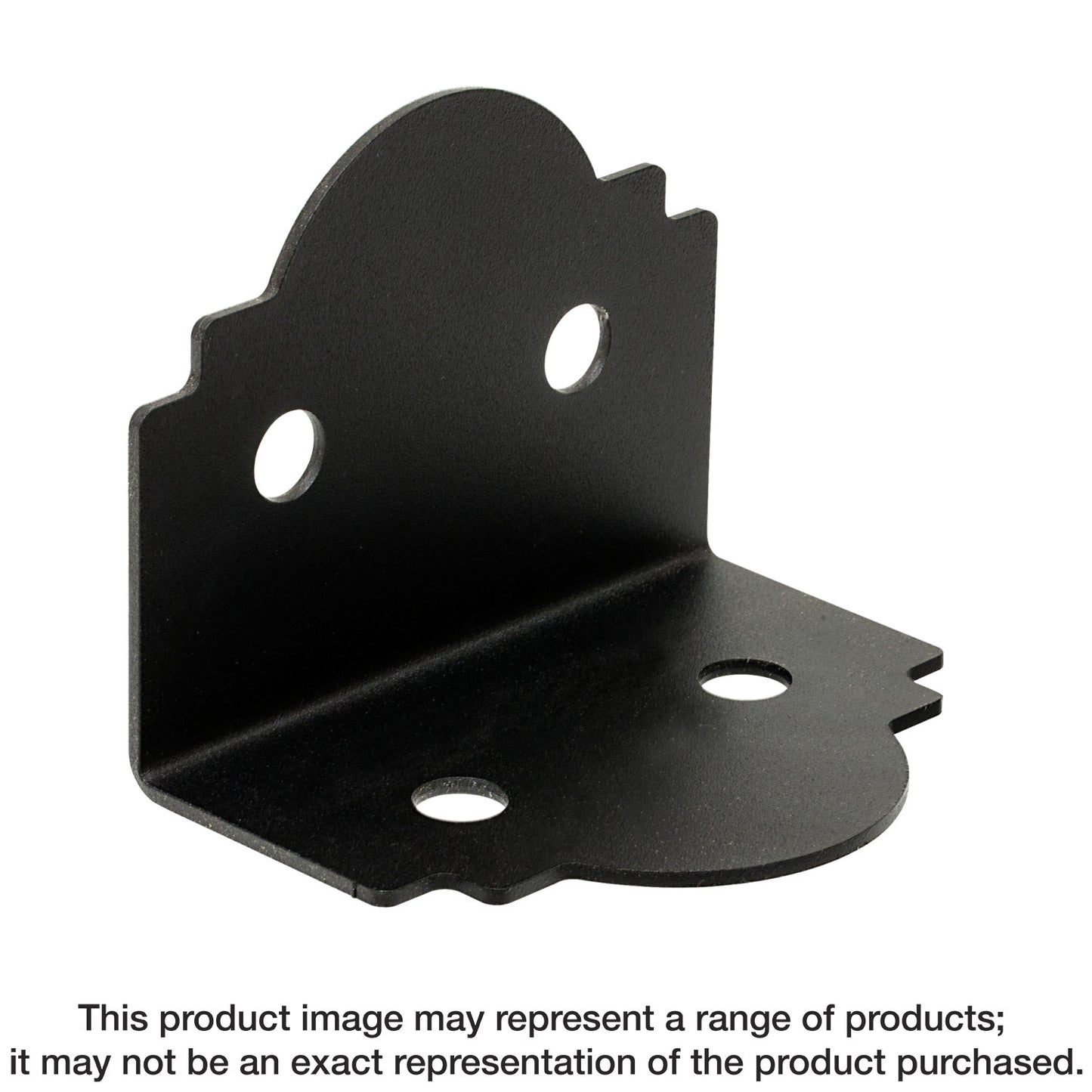 Simpson Strong-Tie APA6 Outdoor Accents® Mission Collection® ZMAX®, Black Powder-Coated 90° Angle for 6x