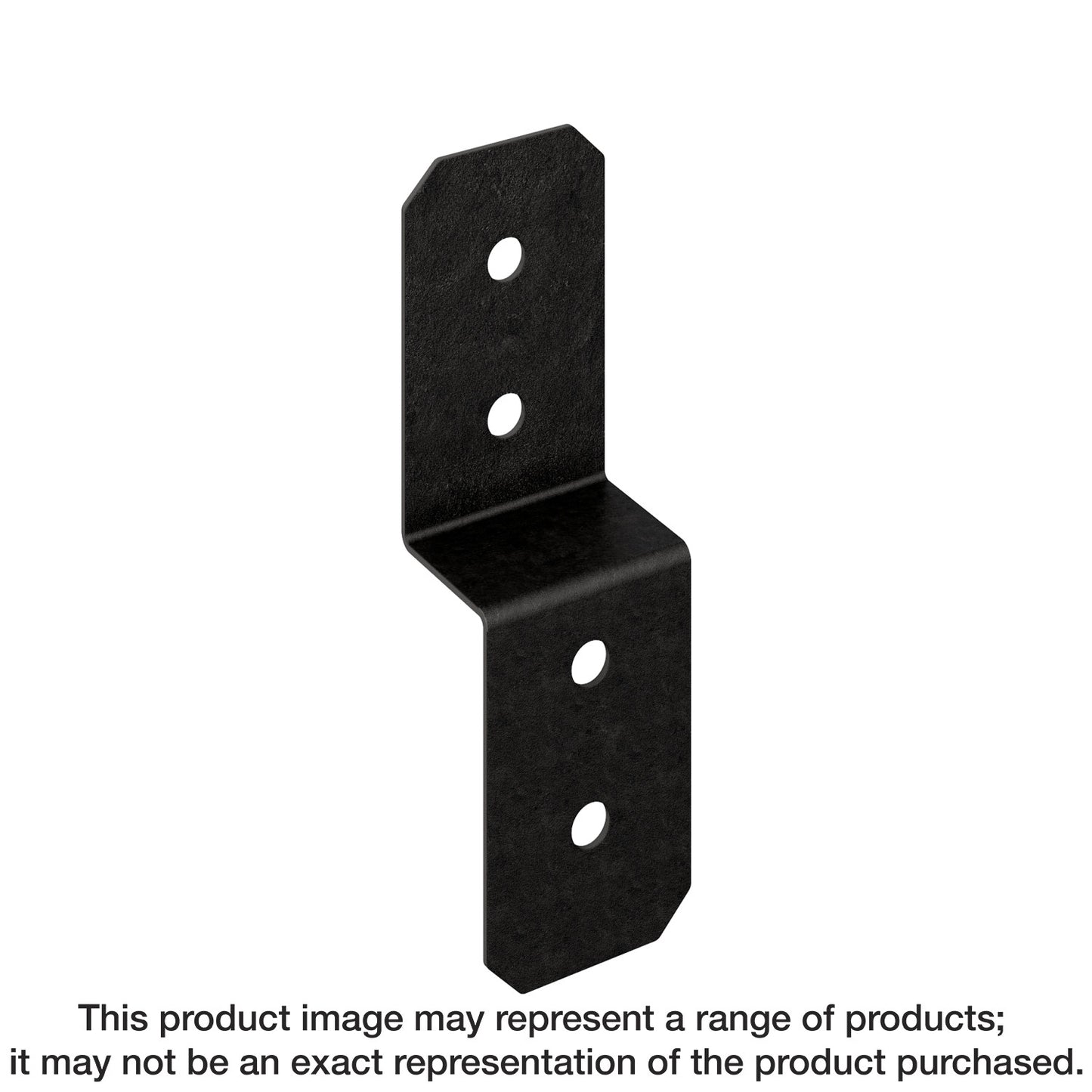 Simpson Strong-Tie APVDJT2R-4 Outdoor Accents® Avant Collection™ 3-in. ZMAX®, Black Powder-Coated Deck Joist Tie for Rough 2x