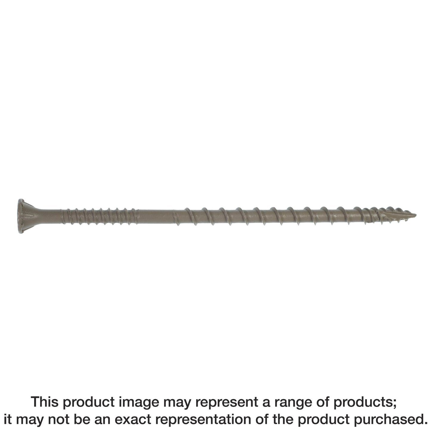 Simpson Strong-Tie DSVT4R5LB Deck-Drive™ DSV WOOD Screw — #10 x 4 in. T-25, Flat Head, Quik Guard®, Tan (5 lb.) (Pack of 6)