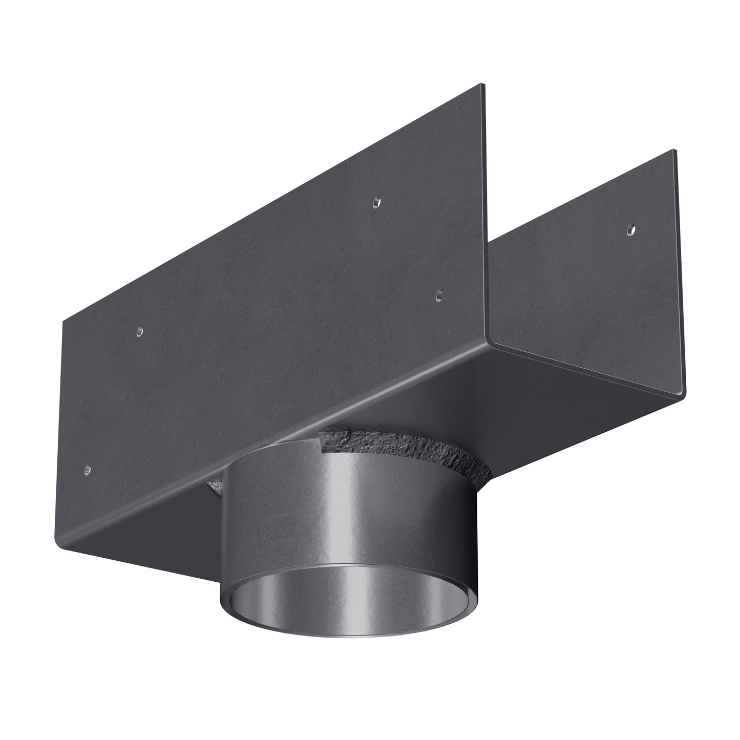 Simpson Strong-Tie LCC3.5-3.5 LCC 3-5/8 in. Column Cap for 3-1/2 in. Outside Diameter Lally Column