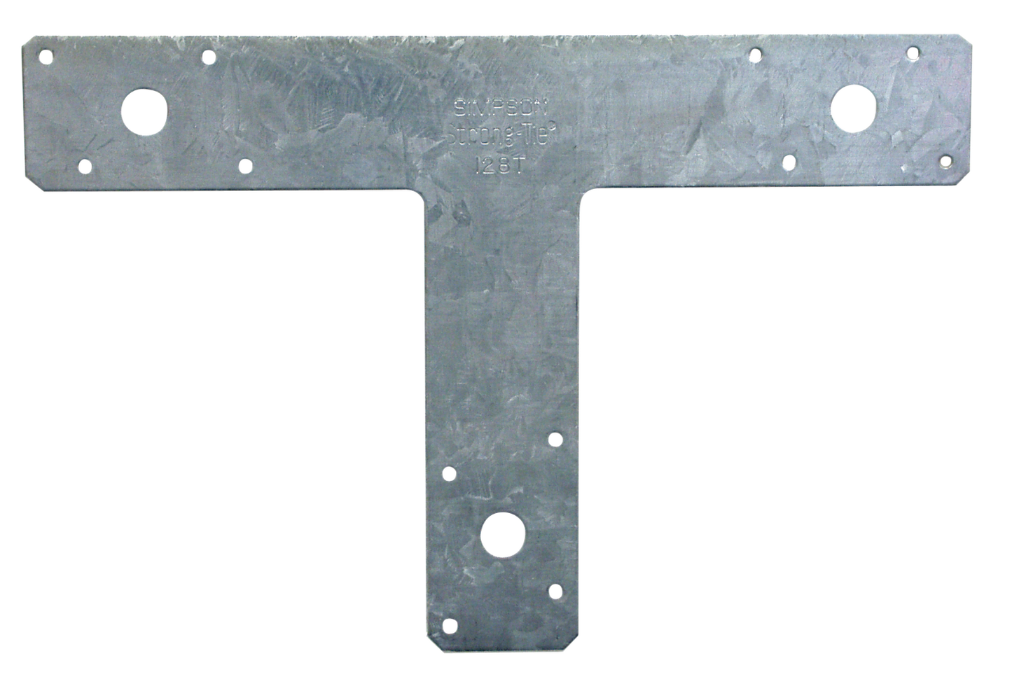 Simpson Strong-Tie 128T 12 in. x 8 in. 14-Gauge Galvanized T Strap (Pack of 1600)