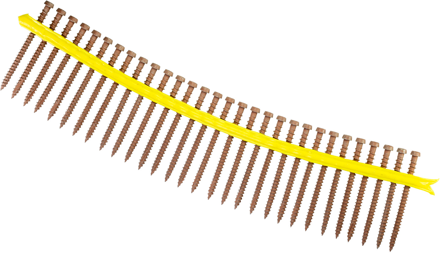 Simpson Strong-Tie DCU234STN03 Deck-Drive™ DCU COMPOSITE Screw (Collated) — #10 x 2-3/4 in. Quik Guard® Tan 03 (1000-Qty) (Pack of 100)