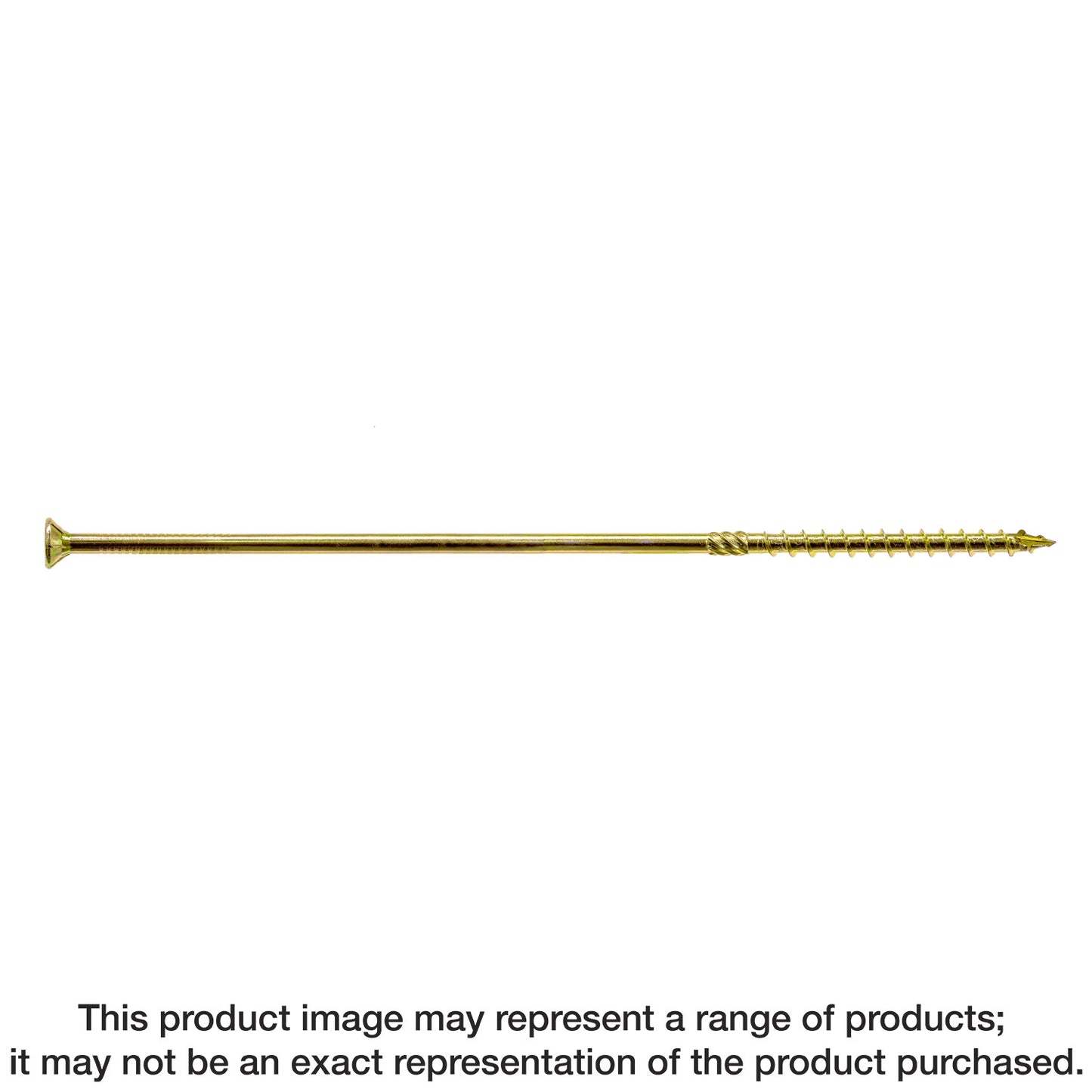 Simpson Strong-Tie SDCP221100 Strong-Drive® SDCP TIMBER-CP Screw — 0.315-in. x 11-in. T40, Yellow Zinc (250-Qty) (Pack of 39)