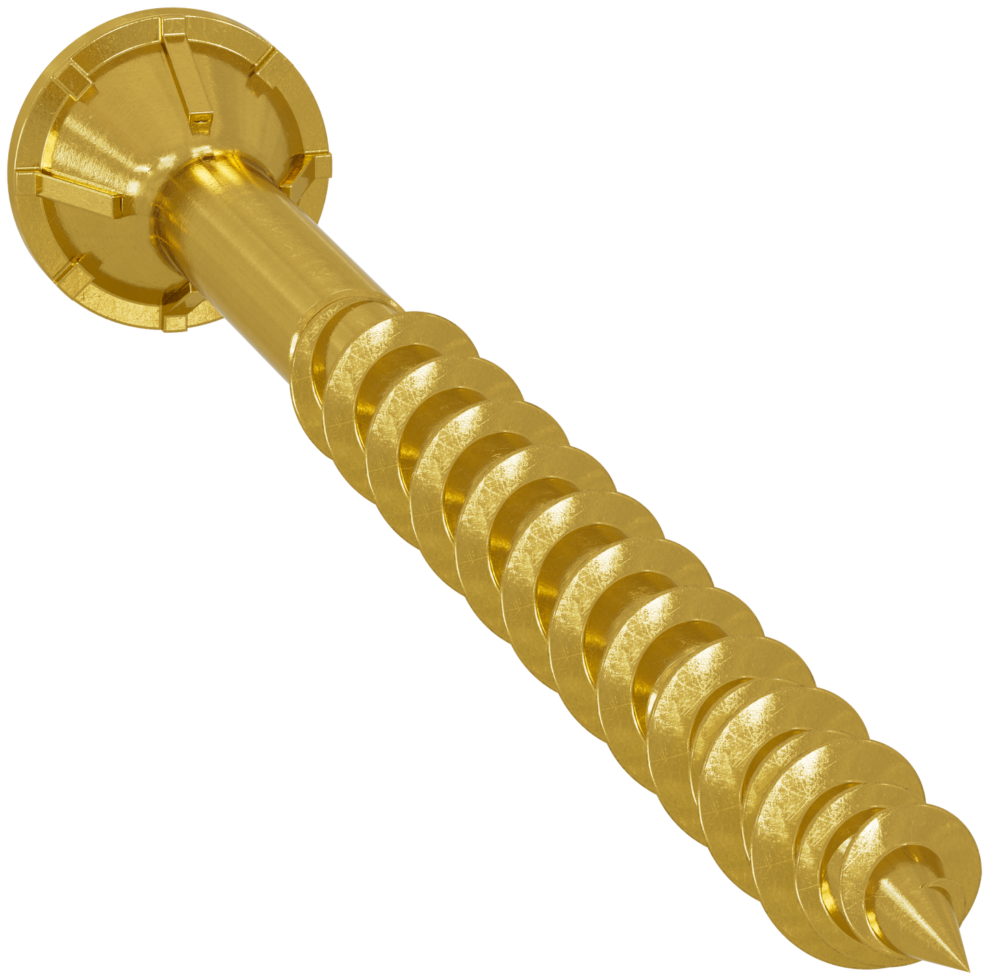 Simpson Strong-Tie HCKWSV3S Strong-Drive® WSV SUBFLOOR Screw (Collated) — #9 x 3 in. T25, Yellow Zinc (500-Qty)