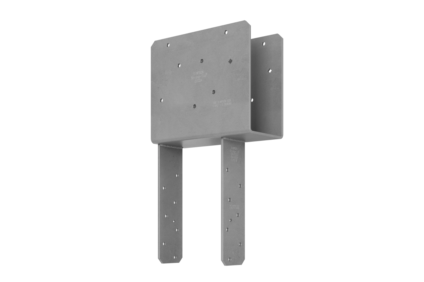 Simpson Strong-Tie ECCQ48SDS2.5 ECCQ™ End Column Cap for 4x Beam, 8x Post, with Strong-Drive® SDS Screws (Pack of 2)