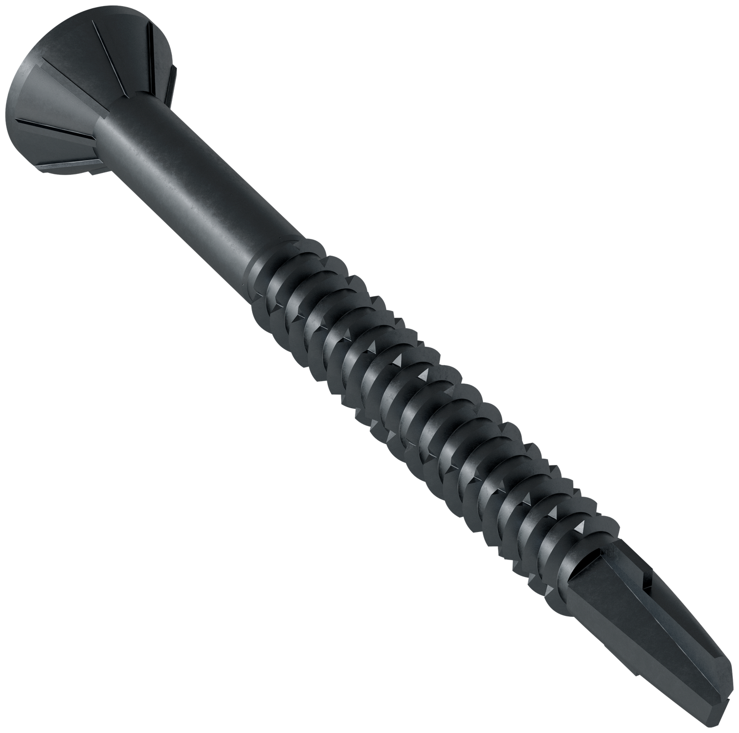 Simpson Strong-Tie TBP1260S Strong-Drive® TB WOOD-TO-STEEL Screw (Collated) — #12 x 2-3/8 in. Black Phos. (1000-Qty) (Pack of 100)