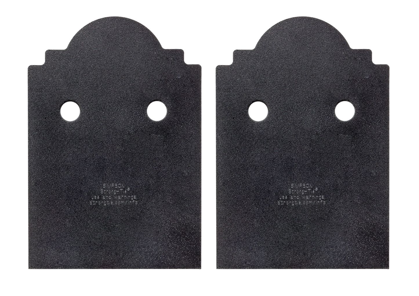 Simpson Strong-Tie APB66DSP Outdoor Accents® Mission Collection® ZMAX®, Black Post Base Side Plate for 6x (Qty-2)