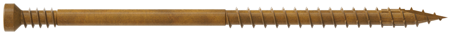Simpson Strong-Tie FT07300R300 Finish Trim Screw — #7 x 3 in. T10, Trim-Head, Quik Guard®, Tan (300-Qty)