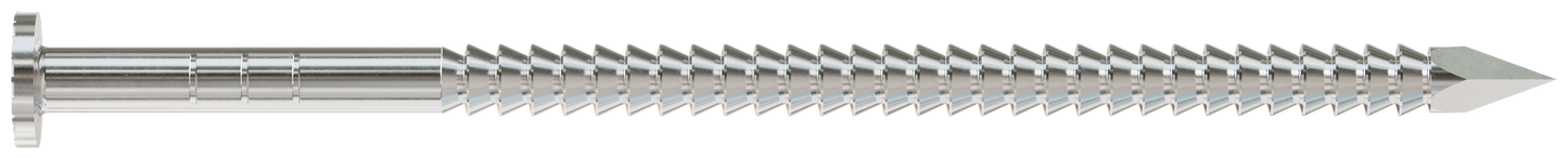 Simpson Strong-Tie S10PTD1 Preservative-Treated Wood Decking Nail, Ring Shank — 3 in. x .131 in. Type 304 (1 lb.)