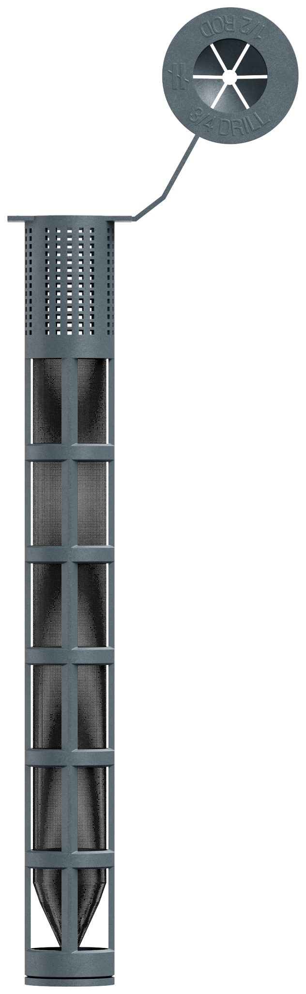 Simpson Strong-Tie 3GWS506P Opti-Mesh 6 in. Epoxy Adhesive Plastic Screen Tube for 1/2 in. Rod for SET-3G (Pack of 100)