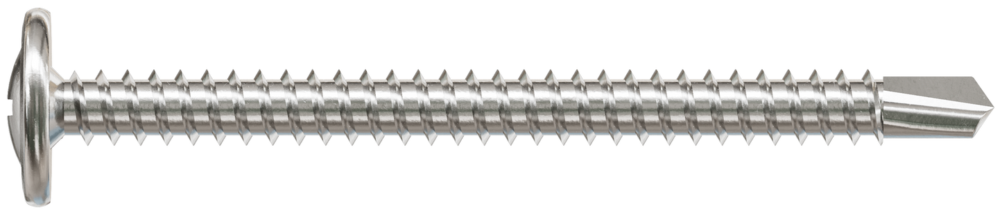 Simpson Strong-Tie F08T200KDB Self-Drilling Wire-Lath Modified Truss-Head Screw — #8 x 2 in. Type 410 (2500-Qty)