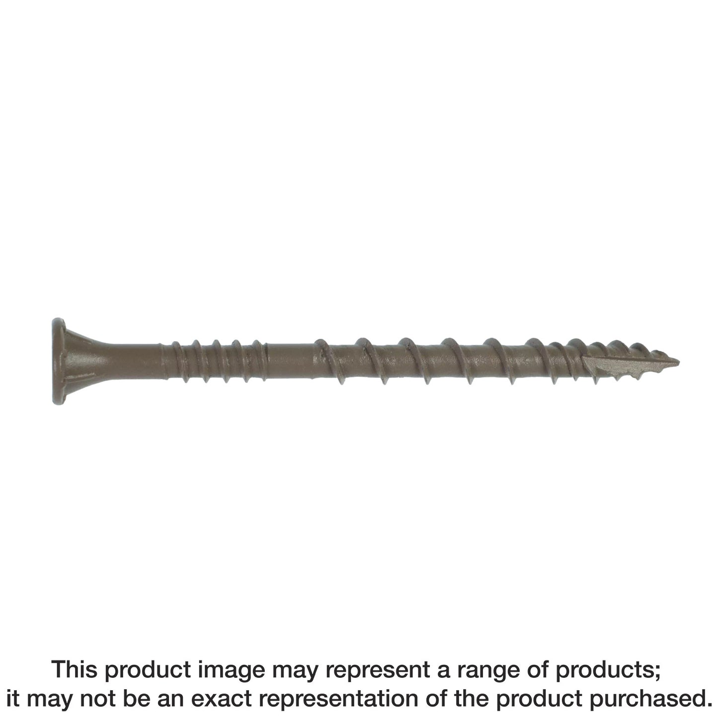 Simpson Strong-Tie DSVT212R350C Deck-Drive™ DSV WOOD Screw — #10 x 2-1/2 in. T-25, Flat Head, Quik Guard®, Tan (350-Qty)