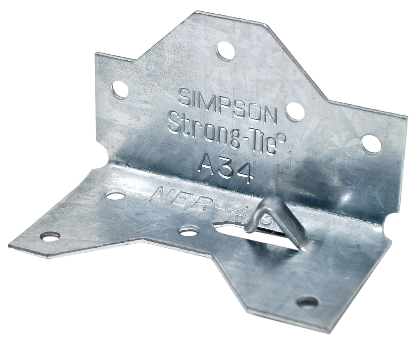 Simpson Strong-Tie A34Z 1-7/16 in. x 2-1/2in. ZMAX® Galvanized Framing Angle (Pack of 100)