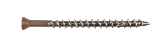 Simpson Strong-Tie T07300FWP Deck-Drive™ DWP WOOD SS Screw — #7 x 3 in. T-15, Trim Head, Type 316 (60-Qty)