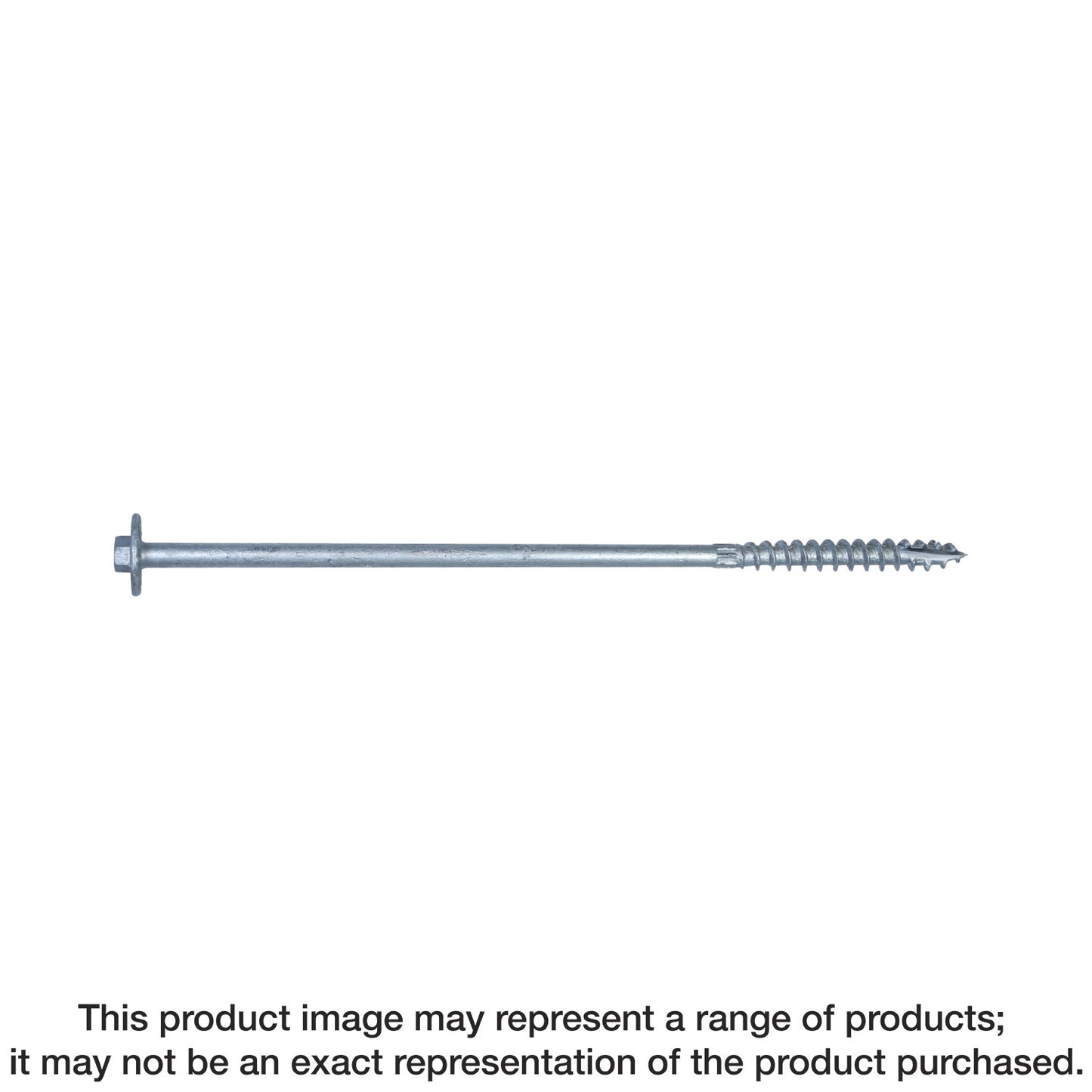 Simpson Strong-Tie SDWH271200GR30 Strong-Drive® SDWH™ TIMBER-HEX HDG Screw — 0.276 in. x 12 in. 3/8 Hex (30-Qty) (Pack of 6)