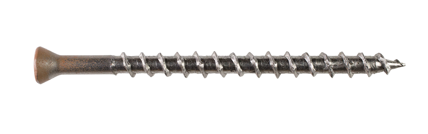 Simpson Strong-Tie S07162WPB Deck-Drive™ DWP WOOD SS Screw — #7 x 1-5/8 in. T-15, Trim Head, Type 305 (4000-Qty)