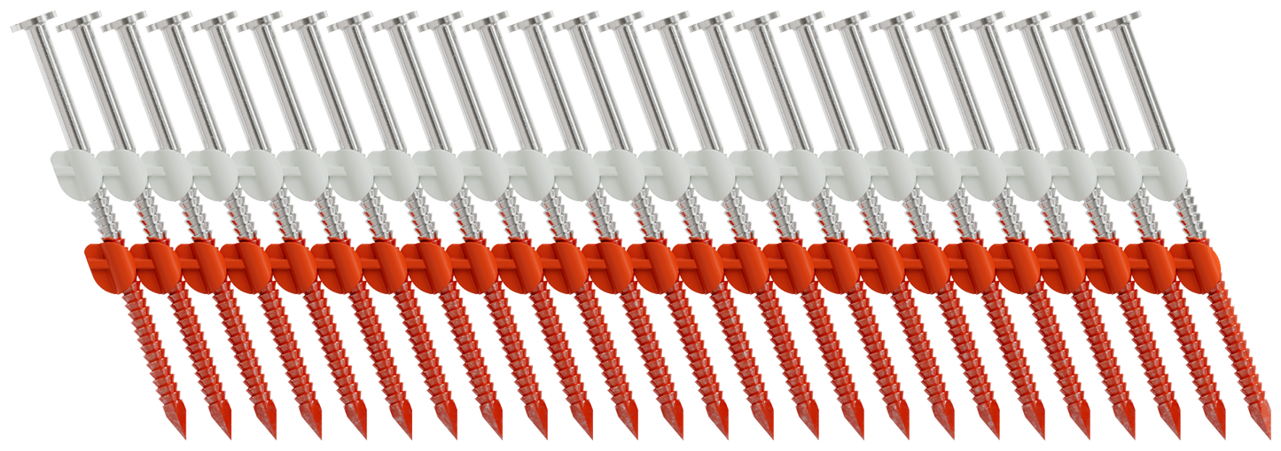 Simpson Strong-Tie T11A250CNB 20°–22° Plastic Strip, Full Round Head, Ring-Shank Nail — 2-1/2 in. x 0.120 in. Type 316 (4000-Qty)