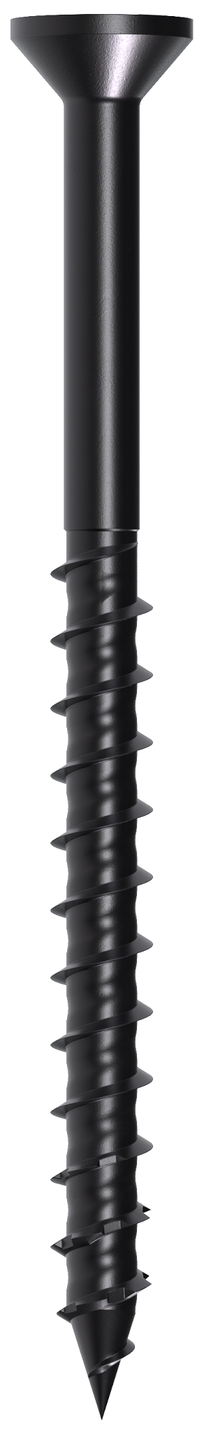 Simpson Strong-Tie TNTBL18234TF Titen Turbo™ — 3/16 in. x 2-3/4 in. 6-Lobe Flat-Head Concrete and Masonry Screw, Black (100-Qty) (Pack of 5)